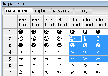 Postgresqlとpgadminで簡易な文字パレット