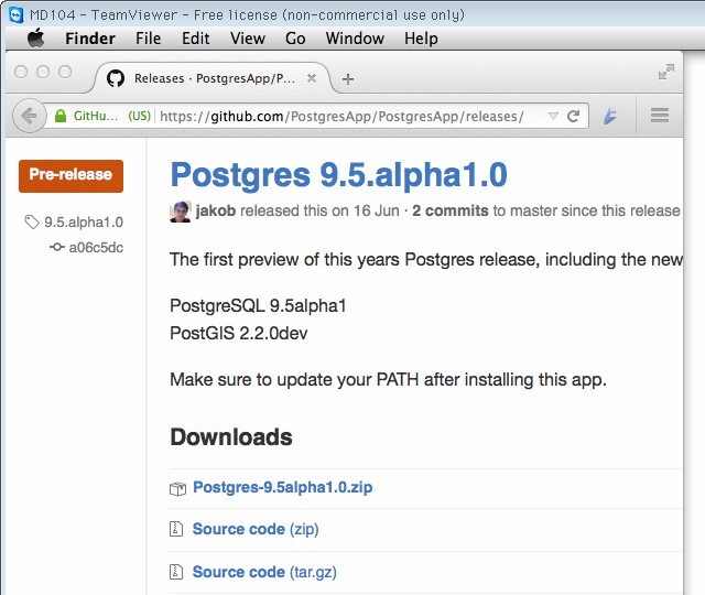 postgres.app failed download